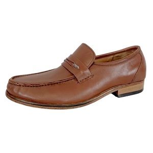 Samuel Windsor Cognac Brown Soft Leather Slip On Loafer 63-BV175